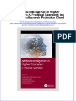 Download ebook Artificial Intelligence In Higher Education A Practical Approach 1St Edition Prathamesh Padmakar Churi online pdf all chapter docx epub 