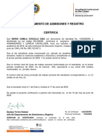 Certificado de Estudio UA