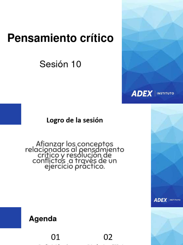 Pensamiento Crítico y Resolución de Conflictos | PDF | Pensamiento ...