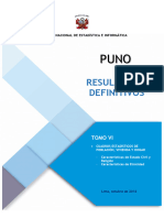 INEI PUNO Resultados Definitivos Censos Nacionales 2017 - TOMO - 06
