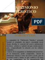 SESION Nº 01 MARCO CONCEPTUAL DEL PATRIMONIO TURISTICO