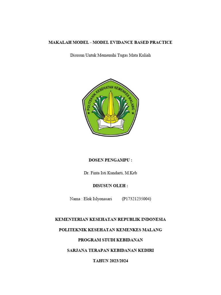 Ebm Model Pdf Observation Health Sciences