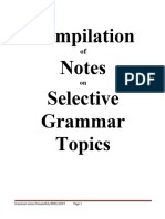 A Compilation of Grammar Notes 1