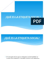 Qué Es La Etiqueta Social