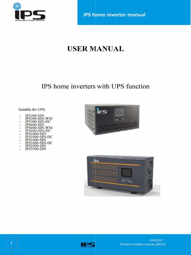 IPS Homeinverter Manual | PDF