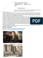 Iluminismo, Revol. industrial e Revol. Francesa- Sociologia- 1 série
