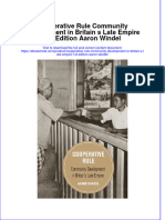 Ebook Cooperative Rule Community Development in Britain S Late Empire 1St Edition Aaron Windel Online PDF All Chapter