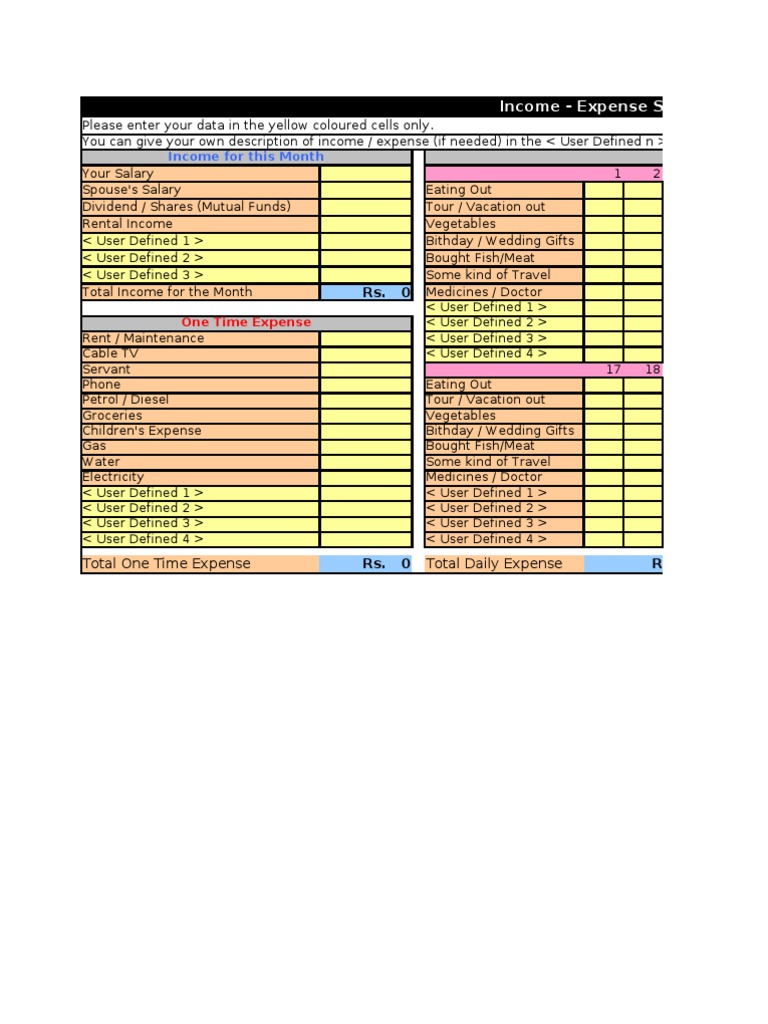 33 Expense Organizer Ver1 1 | PDF | Expense | Mutual Funds