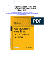 Deep Integration Global Firms and Technology Spillovers 1St Edition Naoto Jinji Online Ebook Texxtbook Full Chapter PDF