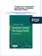 Download Decision Science For Future Earth Theory And Practice 1St Edition Tetsukazu Yahara online ebook  texxtbook full chapter pdf 