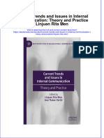 Download Current Trends And Issues In Internal Communication Theory And Practice Linjuan Rita Men online ebook  texxtbook full chapter pdf 