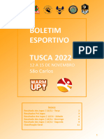 Boletim Esportivo TUSCA 2022-15-11