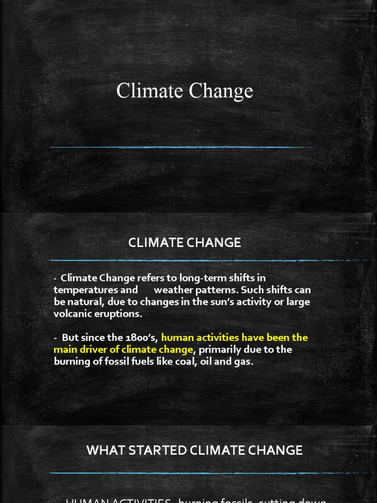 Human Impact on Climate Change Effects | PDF | Climate Change | Climate