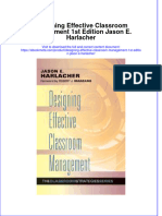 Download Designing Effective Classroom Management 1St Edition Jason E Harlacher online ebook  texxtbook full chapter pdf 