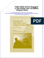 Download Detention Of Non State Actors Engaged In Hostilities The Future Law 1St Edition Gregory Rose online ebook  texxtbook full chapter pdf 