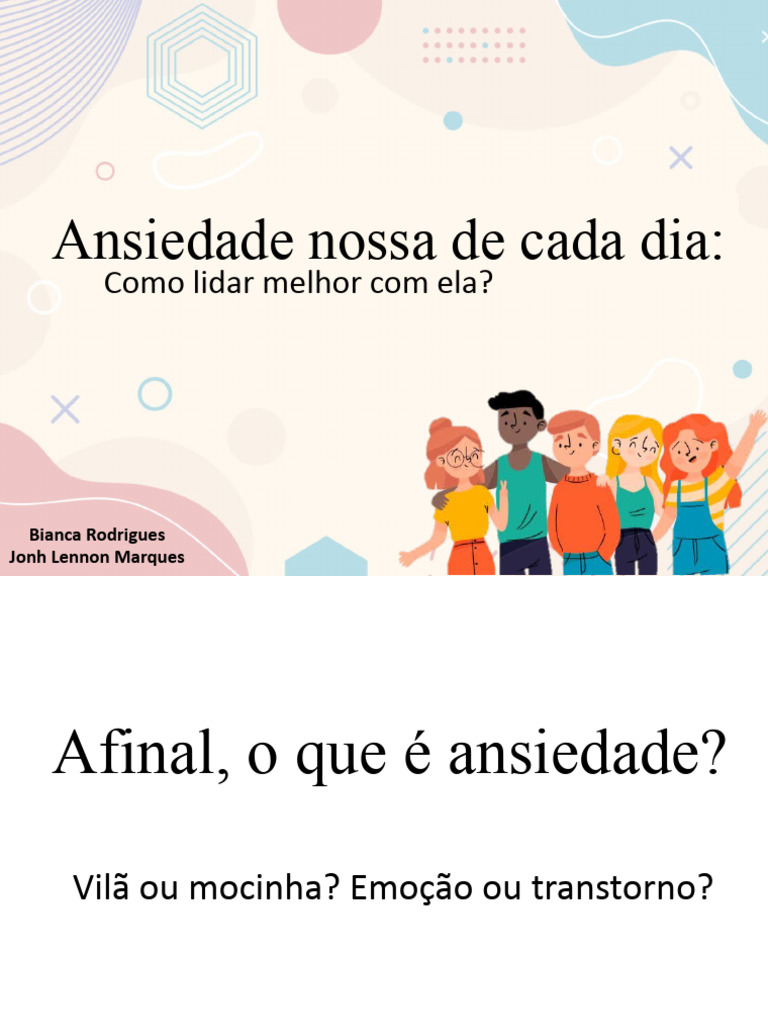 Como Lidar com a Ansiedade Diária | PDF | Ansiedade | Transtorno de ...