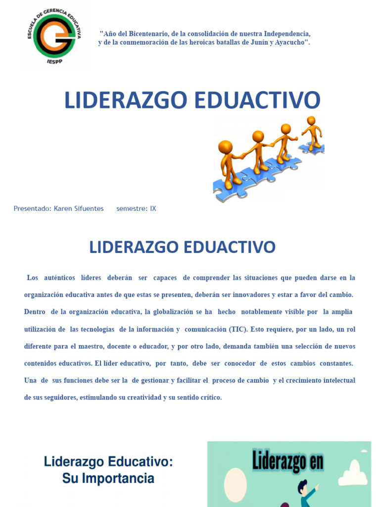 De Liderazgo Educativo Pdf