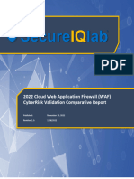 2022 Cloud WAF CyberRisk Validation Comparative Report