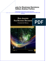 Download Data Analysis For Business Decisions 2Nd Edition Andres Fortino online ebook  texxtbook full chapter pdf 