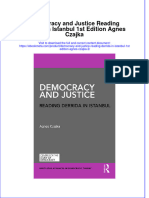 Ebook Democracy and Justice Reading Derrida in Istanbul 1St Edition Agnes Czajka 2 Online PDF All Chapter