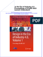 Design in The Era of Industry 4 0 Volume 1 Proceedings of Icord 2023 Amaresh Chakrabarti Online Ebook Texxtbook Full Chapter PDF