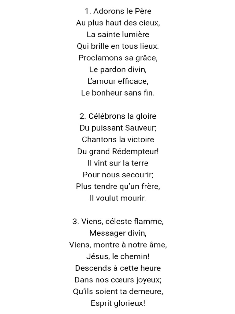 Adorons Le Père | PDF