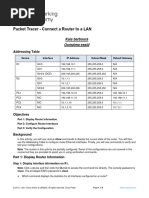 Lab6 - Connect A Router To A LAN