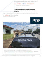 Filha Mata Mãe Enforcada Dentro de Casa em Governador Valadares - Vales de Minas Gerais - G1