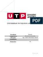 Universidad Tecnológica Del Perú: Derecho Proyecto de Inversión Mg. Velazco Marmolejo, Harold