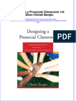 Ebook Designing A Prosocial Classroom 1St Edition Christi Bergin Online PDF All Chapter