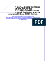 Download ebook Design Of Digital Phase Shifters For Multipurpose Communication Systems Second Edition With Matlab Design And Analysis Programs Binboga Siddik Yarman online pdf all chapter docx epub 