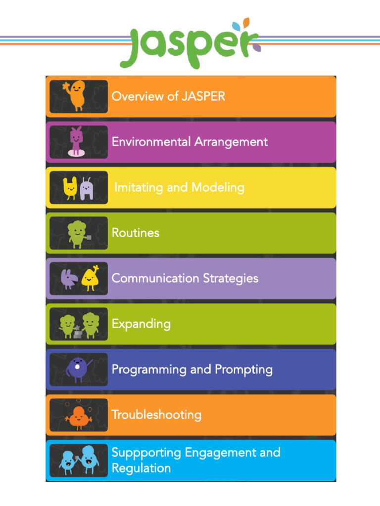 JASPER Overview for Autism Engagement | PDF | Communication | Toys