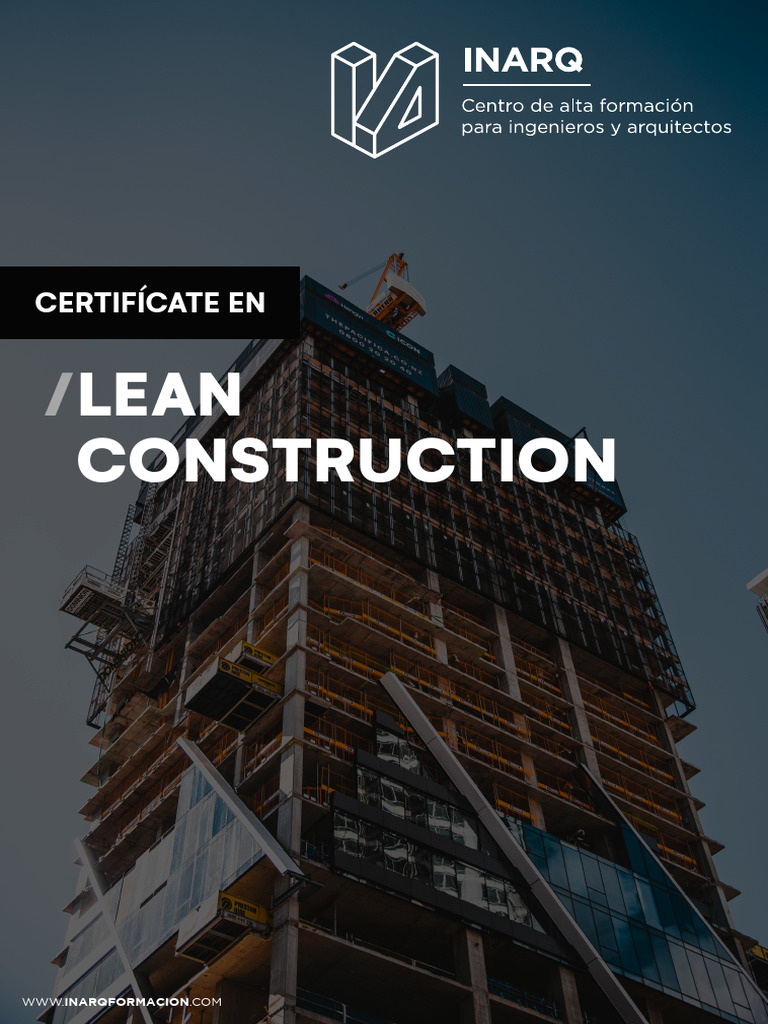 Lean Construction Brochure Pdf Arquitecto Lean Manufacturing