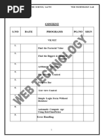 Web Technology Lab Manual