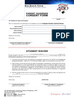 Collegiate Retreat 2023_student Waiver & Consent Form
