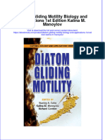 Download Diatom Gliding Motility Biology And Applications 1St Edition Kalina M Manoylov online ebook  texxtbook full chapter pdf 