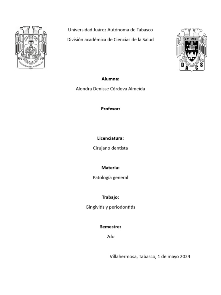 Gingivitis y periodontitis pdf higiene oral inflamaci n