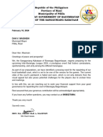 Request Letter For Repainting - Mayor