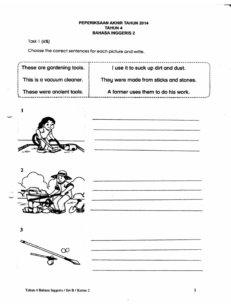 Final Exam 2014 Tahun 4 Bi Paper 2 Pdf