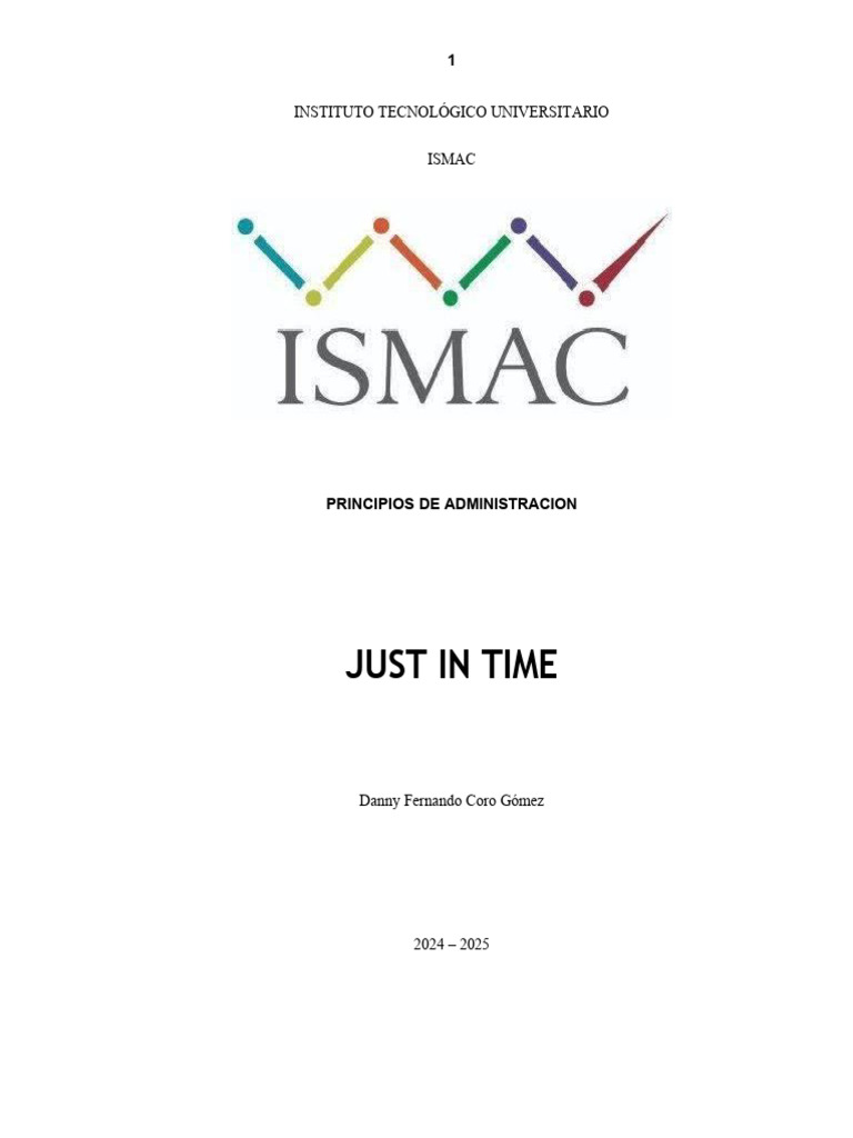 Just in Time | PDF | Lean Manufacturing | Logística