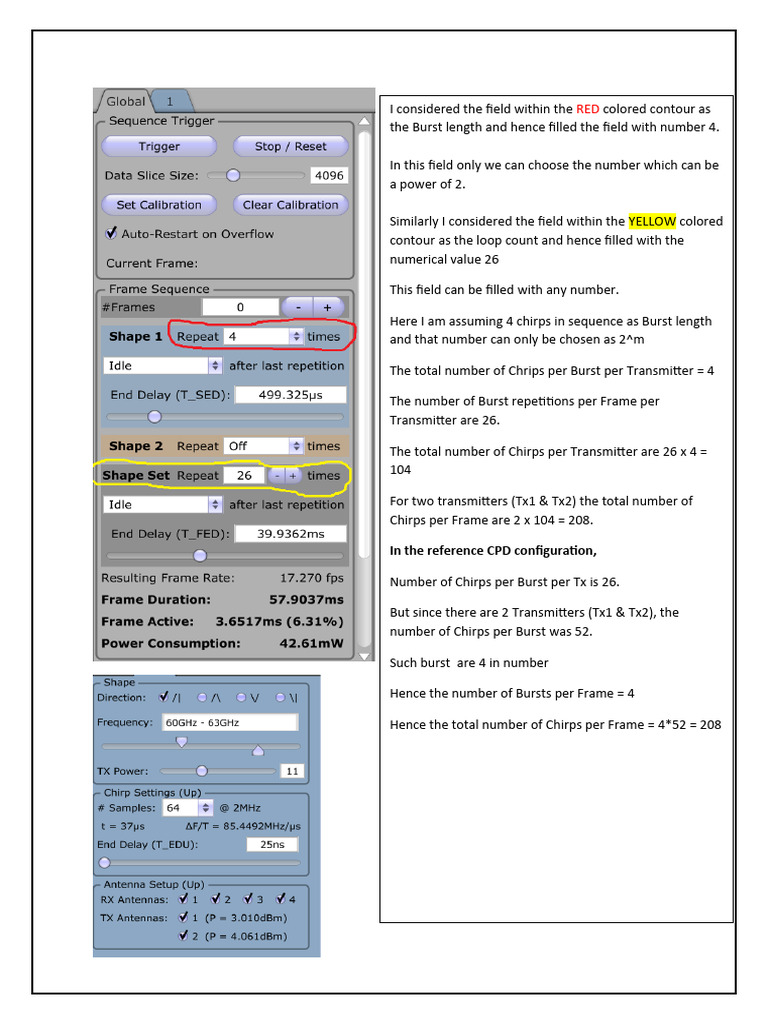 Chirp Frame Timing GUI | PDF
