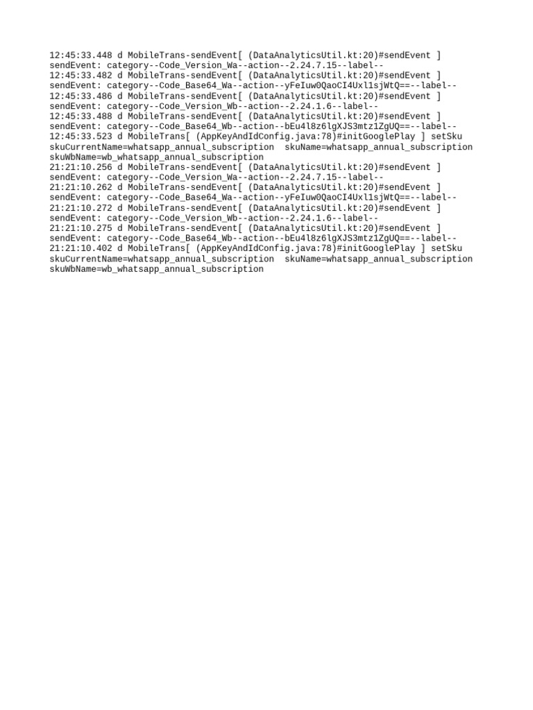 MobileTrans Event Log Analysis | PDF