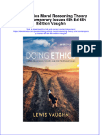 Ebook Doing Ethics Moral Reasoning Theory and Contemporary Issues 6Th Ed 6Th Edition Vaughn Online PDF All Chapter