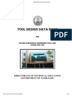 DOTE Tool Design Data Book