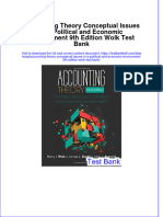 Download pdf Accounting Theory Conceptual Issues In A Political And Economic Environment 9Th Edition Wolk Test Bank online ebook full chapter 