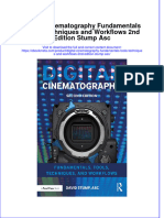Download Digital Cinematography Fundamentals Tools Techniques And Workflows 2Nd Edition Stump Asc online ebook  texxtbook full chapter pdf 