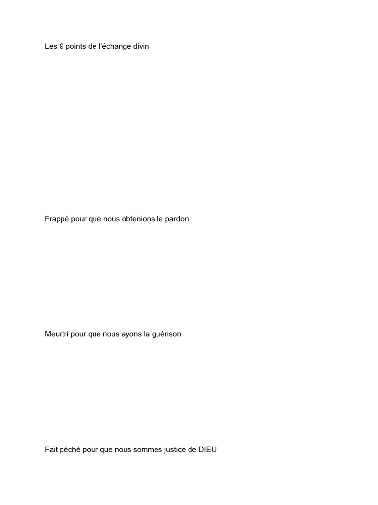 Échange divin et affirmation de foi | PDF | Dieu | Doctrines et ...