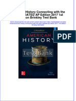 Download pdf American History Connecting With The Past Updated Ap Edition 2017 1St Edition Brinkley Test Bank online ebook full chapter 