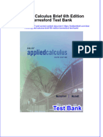 Download pdf Applied Calculus Brief 6Th Edition Berresford Test Bank online ebook full chapter 