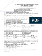 36. Đề thi thử TN THPT 2021 - Môn Sinh - Bộ đề chuẩn cấu trúc minh họa - Đề 36 - File word có lời giải